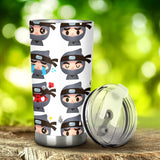 Cute Ninja Design Pattern Tumbler