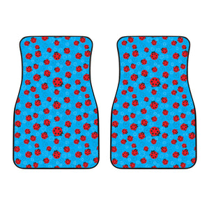 Ladybug Pattern Print Design 02 Front Car Mats