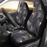 Gold Ginkgo Leaves Universal Fit Car Seat Covers