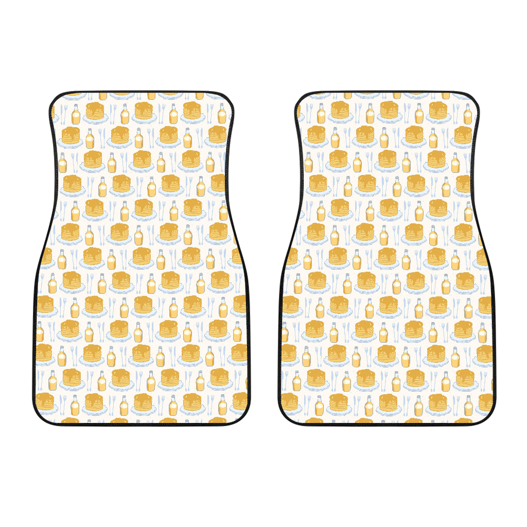 Pancake Pattern Print Design 05 Front Car Mats