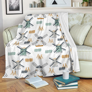 Windmill Pattern Premium Blanket