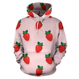 Strawberry Beautiful Pattern Men Women Pullover Hoodie
