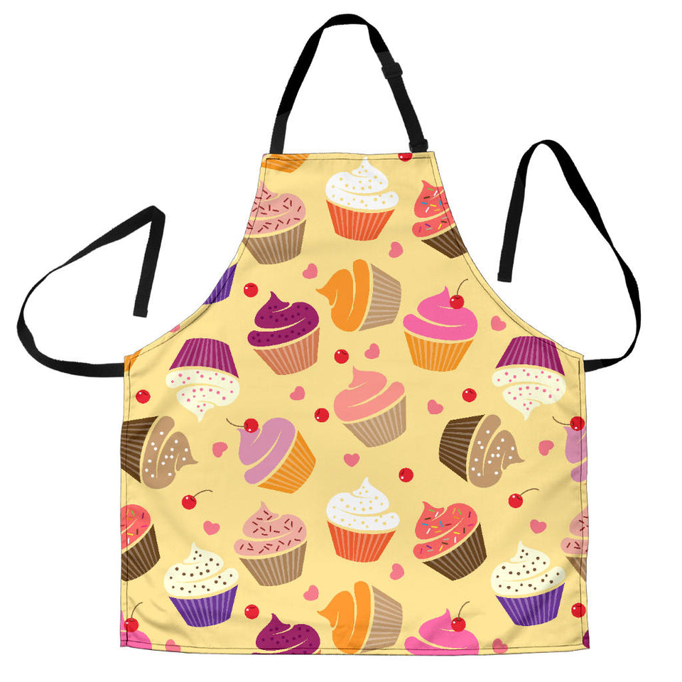 Cake Cupcake Heart Cherry Pattern Adjustable Apron