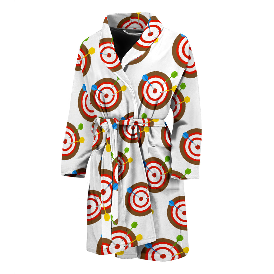 Darts Pattern Print Design 04 Men's Bathrobe