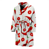 Chili Pattern Men'S Bathrobe