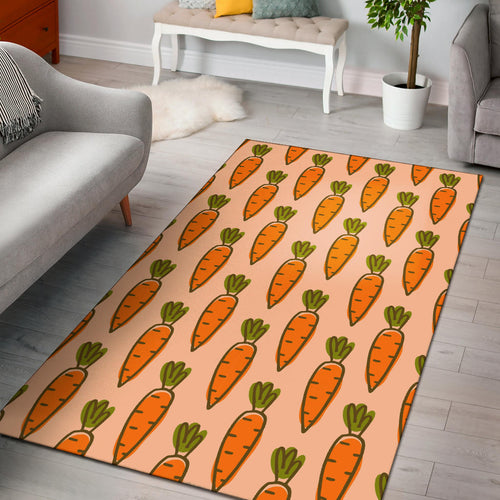 Carrot Pattern Print Design 04 Area Rug