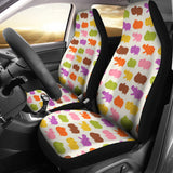 Hippopotamus Pattern Print Design 01 Universal Fit Car Seat Covers
