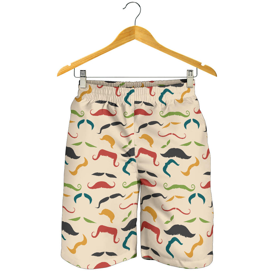 Mustache Beard Pattern Print Design 03 Men Shorts