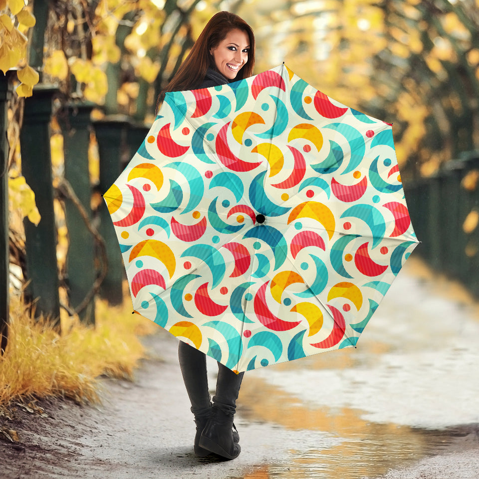 Colorful Moon Pattern Umbrella