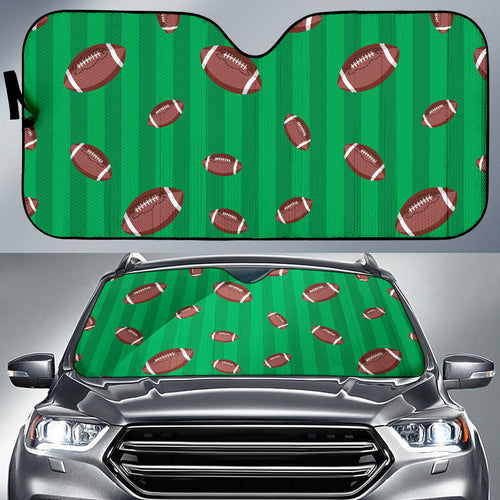 American Football Ball Field Background Car Sun Shade
