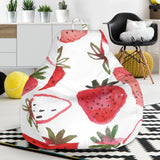 Watercolor Hand Drawn Beautiful Strawberry Pattern Bean Bag Cover