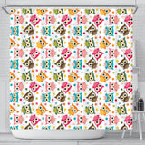 Color Cute Owl Pattern Shower Curtain Fulfilled In US