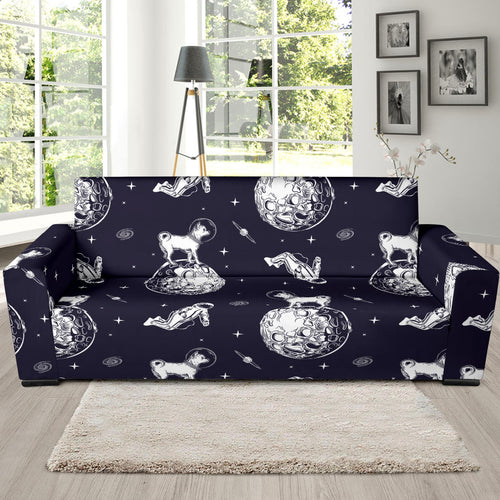 Chihuahua Space Helmet. Astronaut Pattern Sofa Slipcover