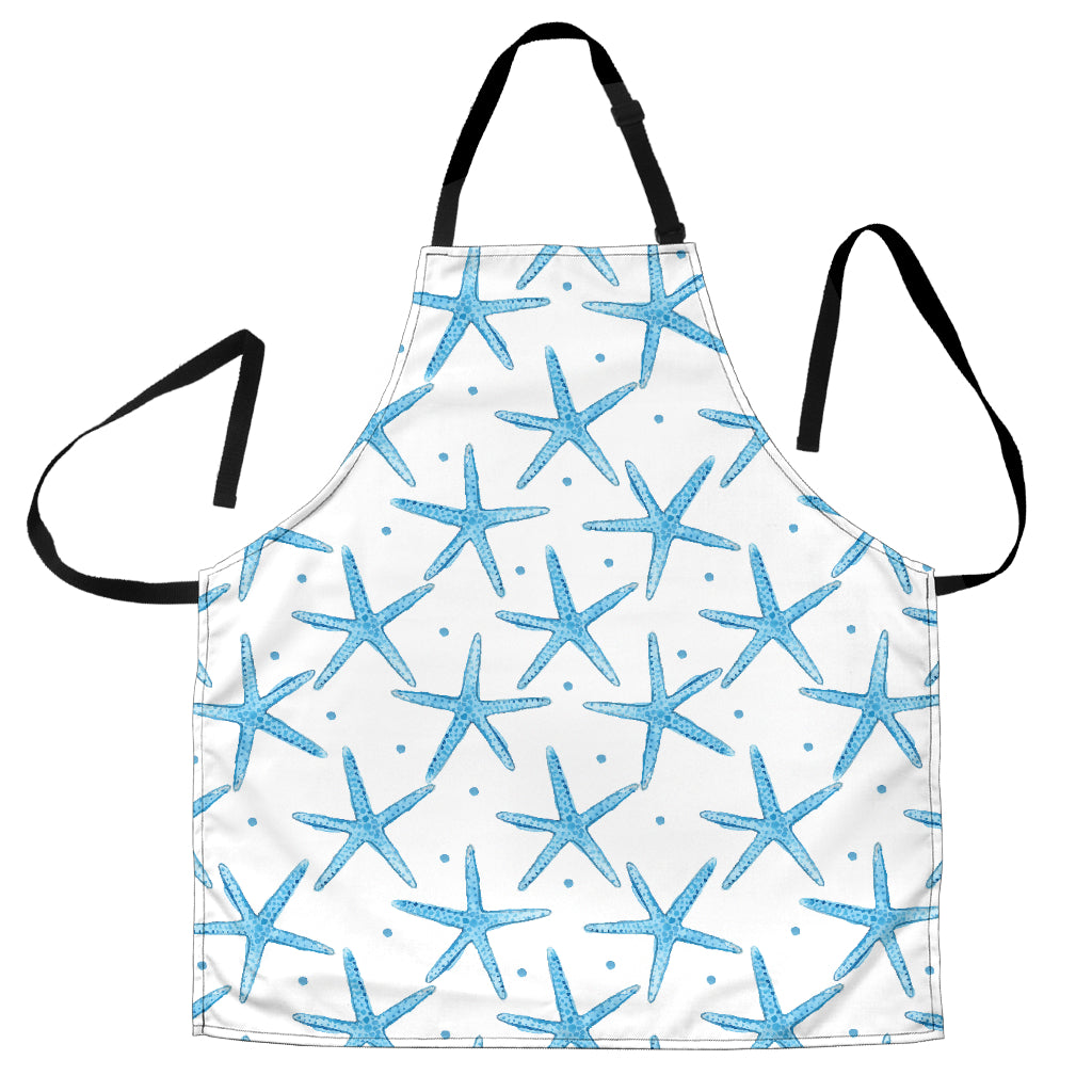 Watercolor Starfish Pattern Adjustable Apron