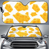 Cheese Slice Pattern Car Sun Shade