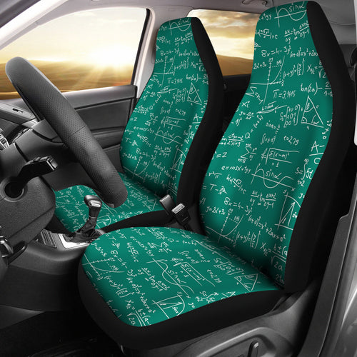 Math Pattern Print Design 01 Universal Fit Car Seat Covers