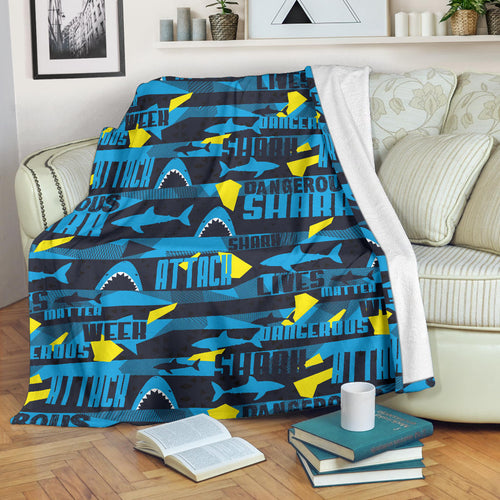 Shark Dangerous Premium Blanket