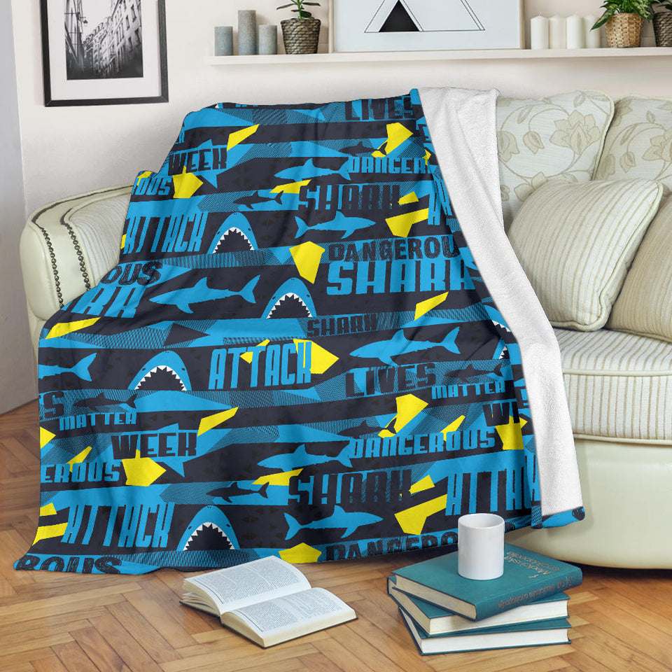 Shark Dangerous Premium Blanket