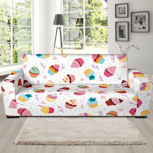 Cake Cupcake Design Pattern Sofa Slipcover