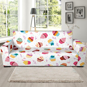 Cake Cupcake Design Pattern Sofa Slipcover