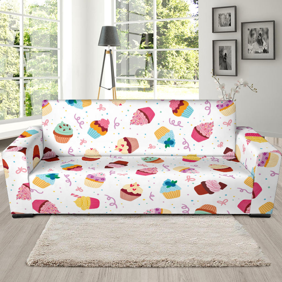 Cake Cupcake Design Pattern Sofa Slipcover