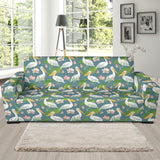 Pelican Pattern Print Design 04  Sofa Slipcover