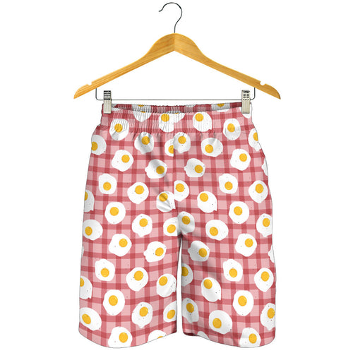 Fried Eggs Pattern Print Design 03 Men Shorts