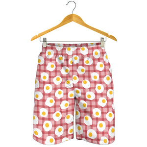 Fried Eggs Pattern Print Design 03 Men Shorts