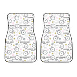 Siberian Husky Design Pattern Front Car Mats