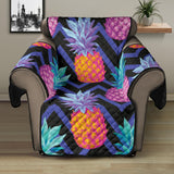 Pineapples pattern zigzag background Recliner Cover Protector
