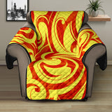 Fire flame design pattern Recliner Cover Protector