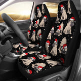 Christmas Pugs Santa_S Red Cap Pattern  Universal Fit Car Seat Covers