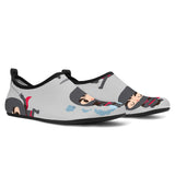 Cute Ninja Pattern Aqua Shoes