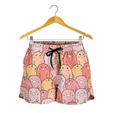 Pig Pattern Print Design 04 Women Shorts