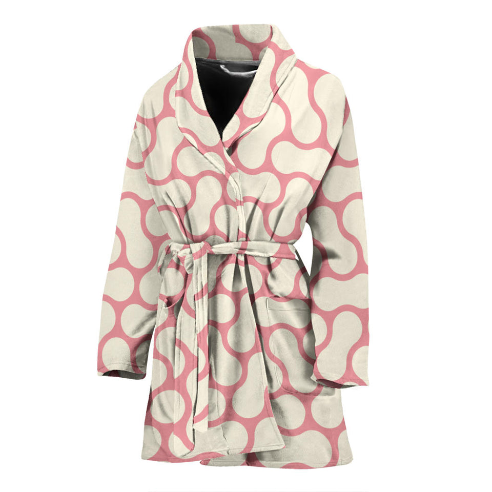 Peanuts Texture Pattern Women'S Bathrobe