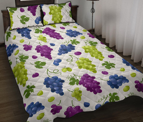 Grape pattern Quilt Bed Set