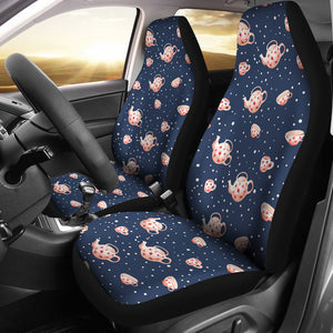 Tea Pots Pattern Print Design 04 Universal Fit Car Seat Covers