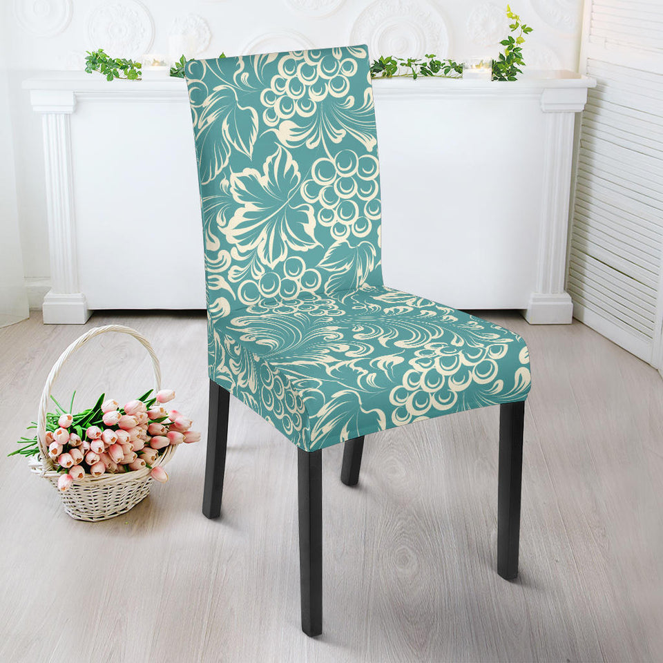 Classic Hand Drawn Grape Pattern Dining Chair Slipcover