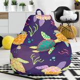 Colorful Sea Turtle Pattern Bean Bag Cover
