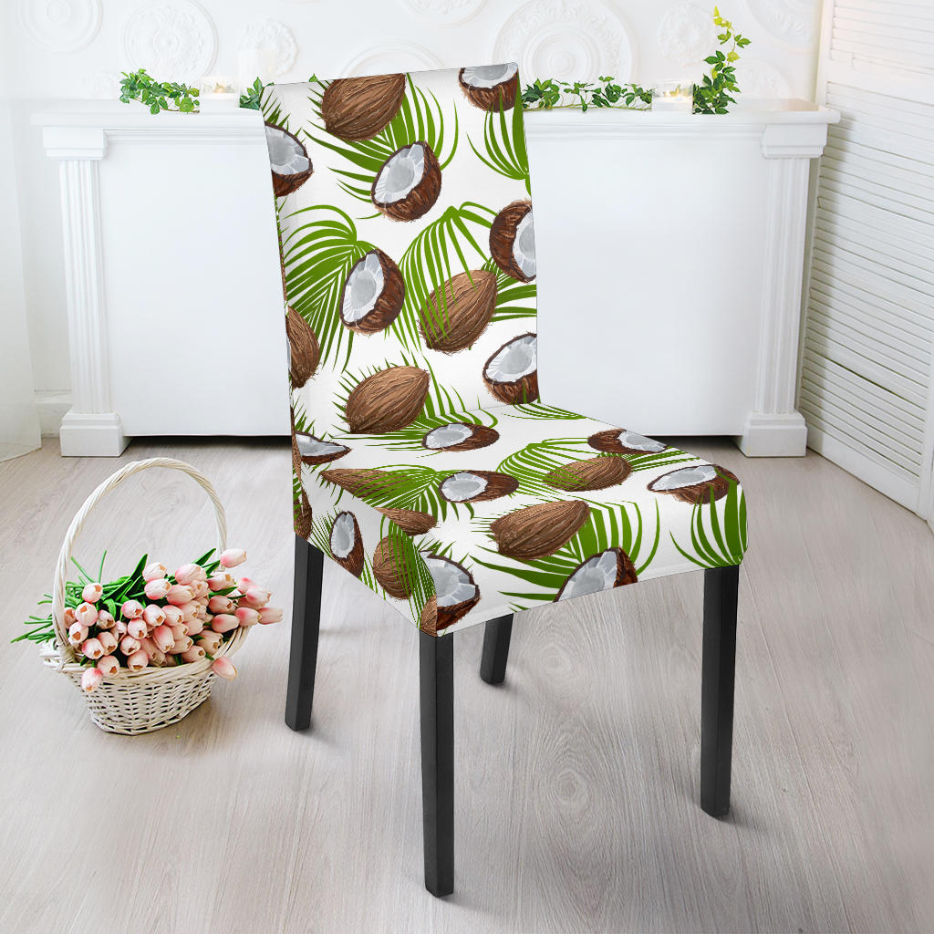 Coconut Pattern Print Design 04 Dining Chair Slipcover