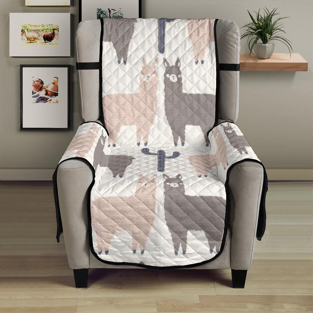 Llama Alpaca pattern Chair Cover Protector