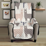 Llama Alpaca pattern Chair Cover Protector