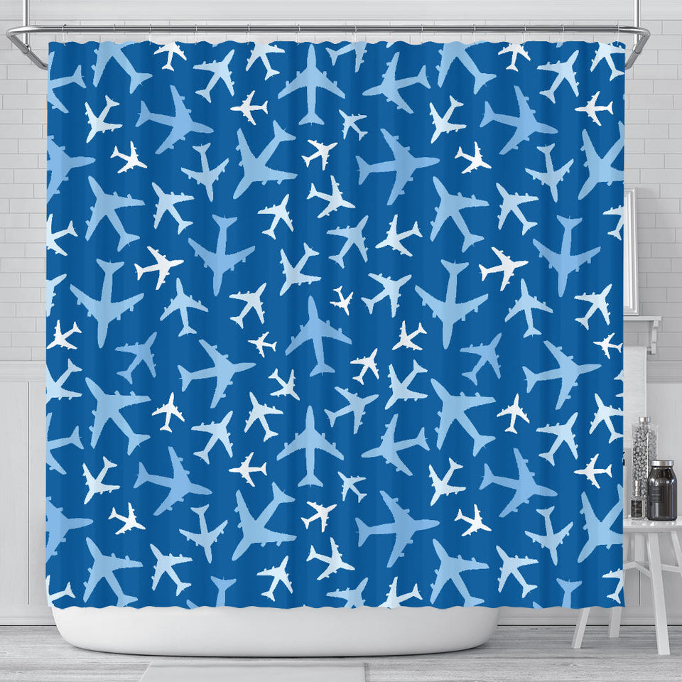 Airplane Pattern In The Sky Shower Curtain Fulfilled In US