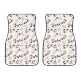 English Bulldog Pattern Print Design 01 Front Car Mats