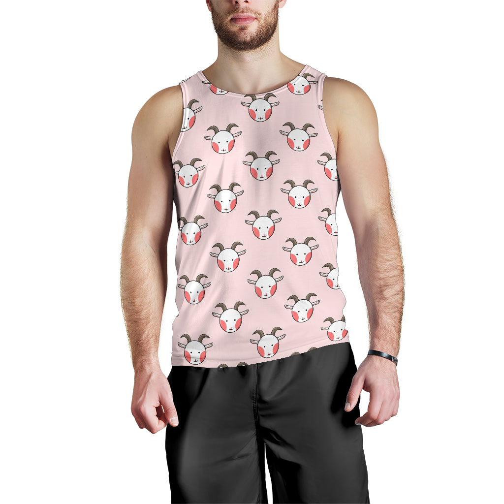 Cute goat pattern Men Tank Top