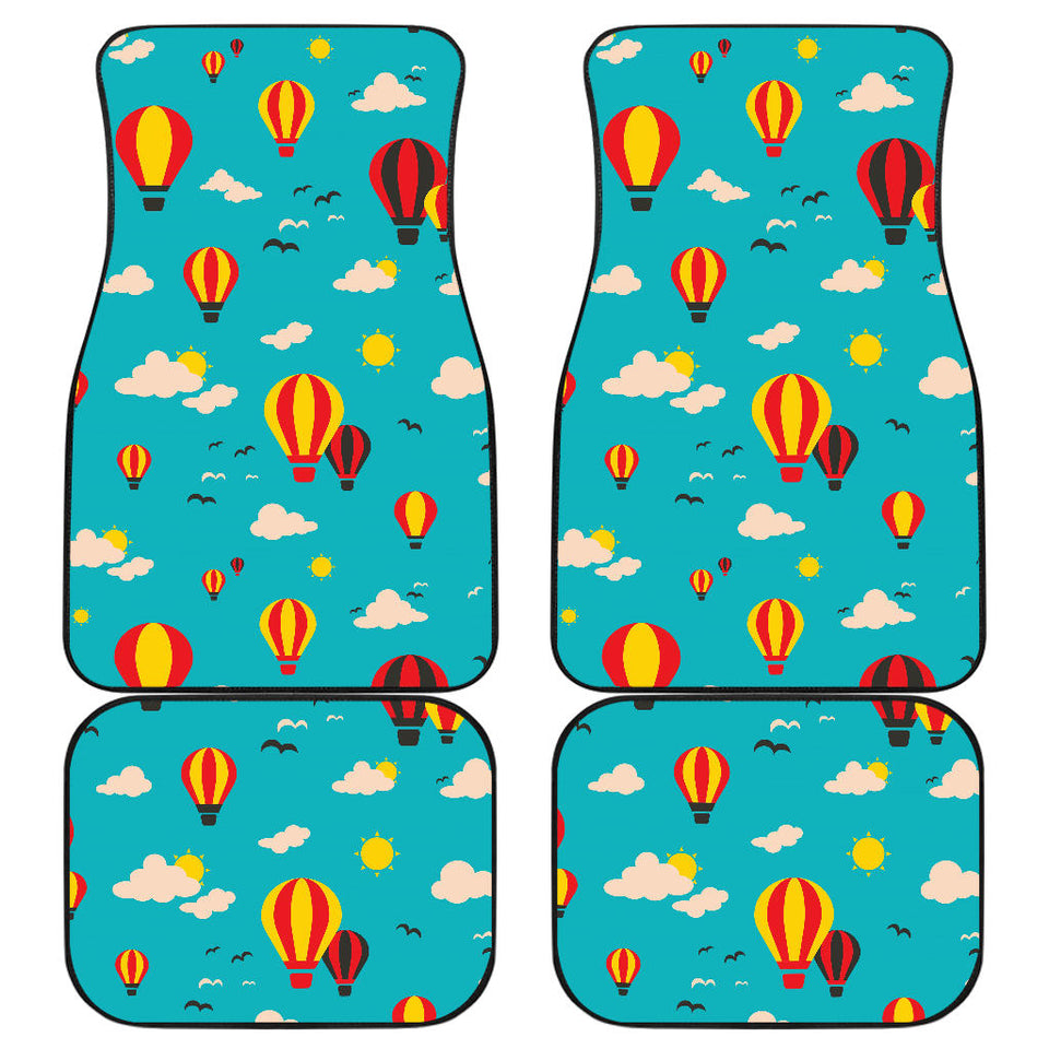 Hot Air Balloon Sky Pattern Front And Back Car Mats