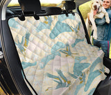 Bonsai Bamboo Stork Japanese Pattern Cream Theme Dog Car Seat Covers