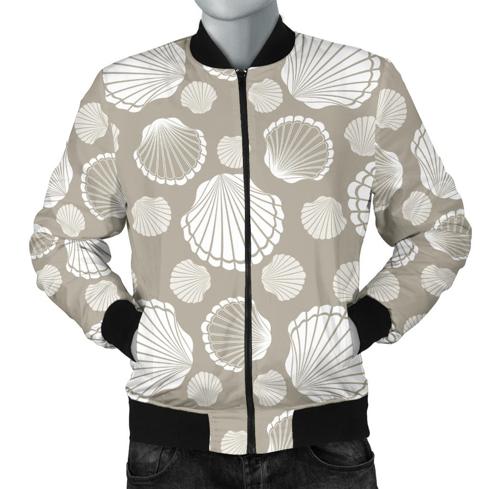 Scallop Shell Pattern Men'S Bomber Jacket