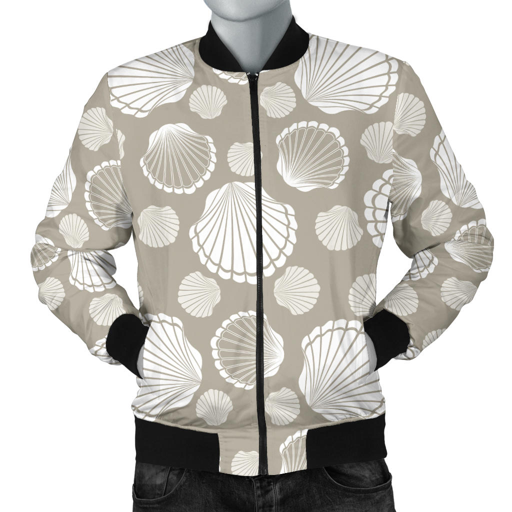 Scallop Shell Pattern Men'S Bomber Jacket