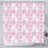 Sketch Guava Pattern Shower Curtain Fulfilled In US